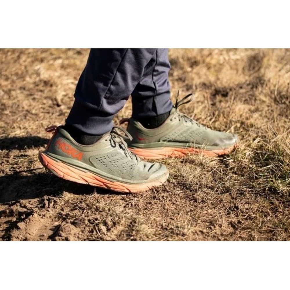 Hoka One One Challenger ATR 6W Trail Running Shoes Men 7 ThymeFiesta GreenOrange - Picture 14 of 16